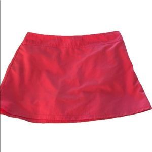 Lands End Swim Skirt -8 coral /pink nylon